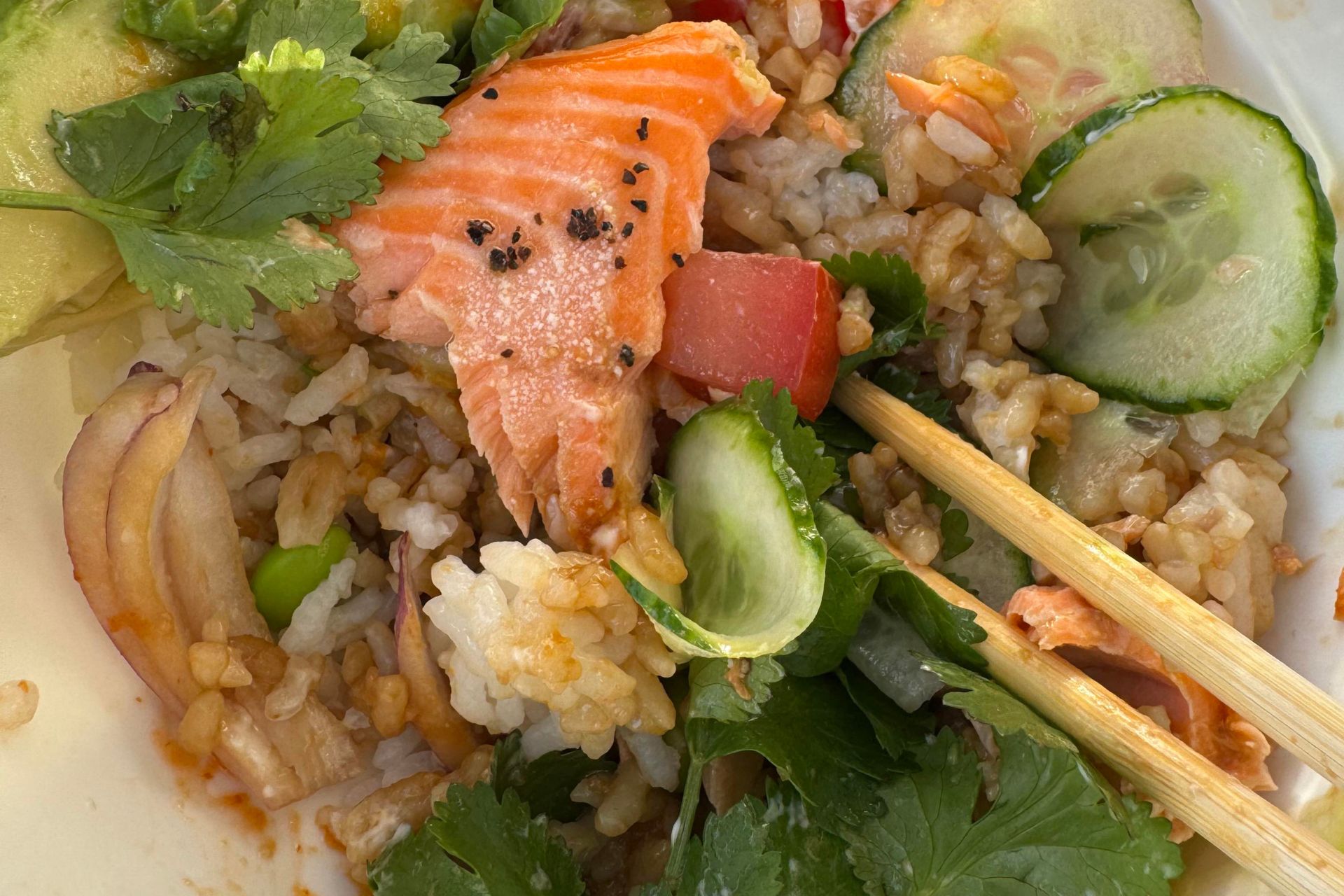 Salmon Rice bowls 2